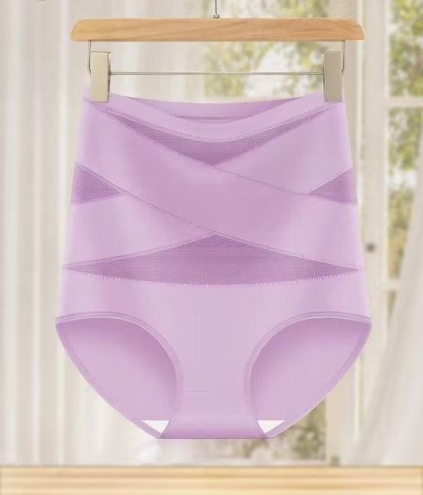 Women's Seamless High-Waisted Tummy Control Triangle Briefs