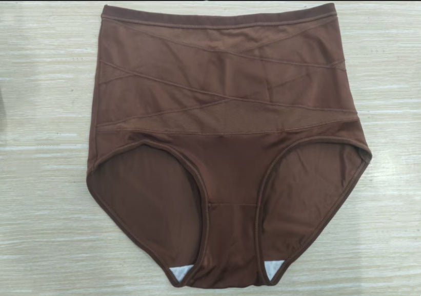 Women's Seamless High-Waisted Tummy Control Triangle Briefs
