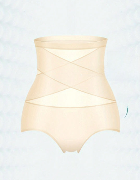 Women's Seamless High-Waisted Tummy Control Triangle Briefs