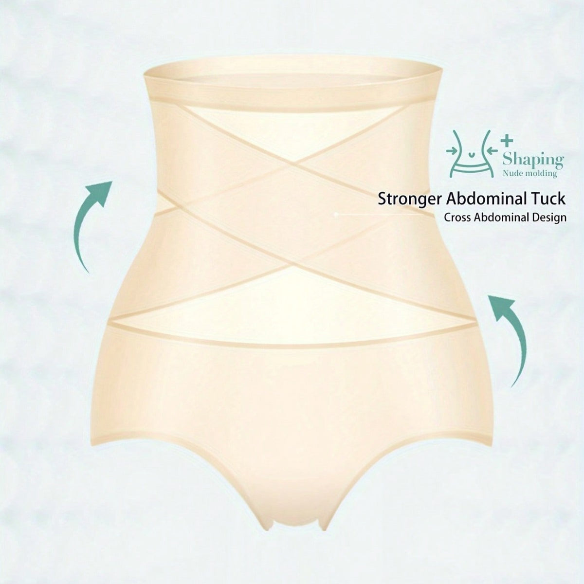 Women's Seamless High-Waisted Tummy Control Triangle Briefs